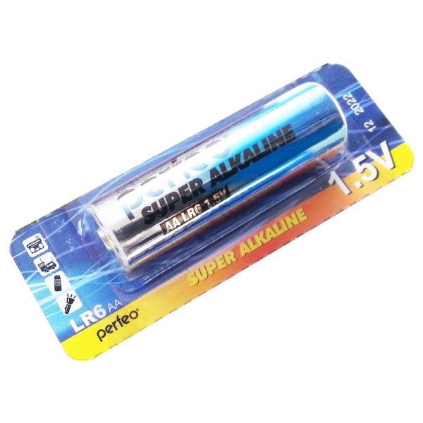 Батарея AA Perfeo LR6-1BL Super Alkaline, 1 штука в блистере, отрывной (PF LR6/1BL)
