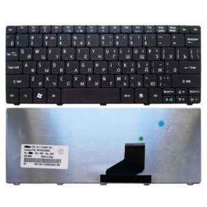 Клавиатура для ноутбука Acer Aspire One 521, 522, 532, 532H, 533, D255, D255E, D257, D260, D270, Happy, Happy2, eMachines 350, 355, em350, em355, Gateway LT21, LT27, LT28, Packard Bell NAV50, Dot S2, Dot SE, Dot SC, Dot SE3, PAV80 Black Чёрная (OEM)