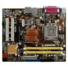 Материнская плата P-IV ASUS P5KPL-AM Intel G31, 1xLGA775, 2xDDR2 DIMM, 1xPCI-E x16, встроенный звук: HDA, 7.1, встроенная графика, Ethernet: 10/100 Мбит/с, форм-фактор microATX Б/У