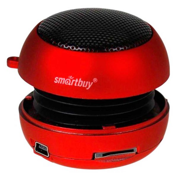 Портативная колонка SmartBuy® POP BUG 2.4 Вт, встроенный аккумулятор, резонатор, Red Красная (SBS-1600)