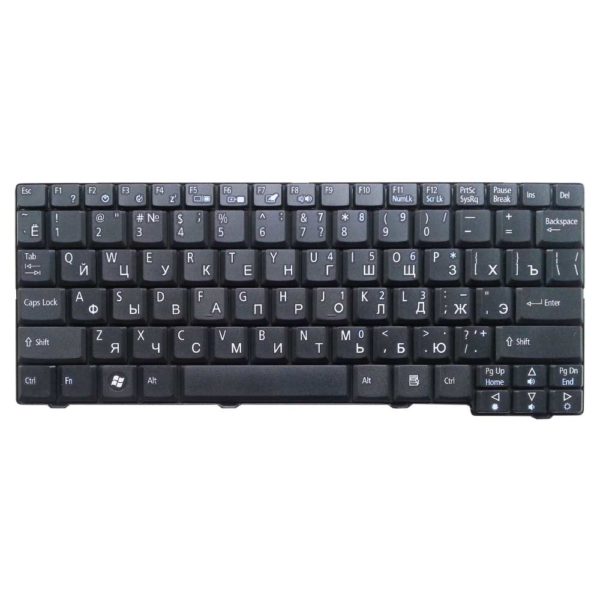 Клавиатура для ноутбука Acer Aspire One 531, A110, A150, D150, D210, D250, P531, ZG5, ZG8, eMachines eM250, Gateway LT10, LT20, LT1000, LT1005, LT1005U, LT2000, LT2003C, LT2044u, Packard Bell Dot S
