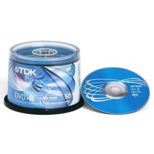 Диск DVD+R 4.7 Gb 16x TDK без упаковки