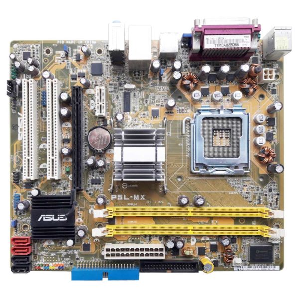 Материнская плата Asus P5L-MX Intel 945G, 1xLGA775, 2xDDR2 DIMM, 1xPCI-E x16, встроенный звук: HDA, 5.1, встроенная графика, Ethernet: 1000 Мбит/с, форм-фактор microATX