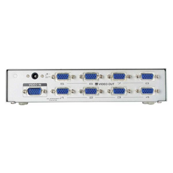 Разветвитель, сплиттер VGA ATEN VS98A, 8-Port, VGA Male - 8x VGA Female, Silver Серебристый (VS98A-C)