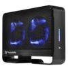 Внешний бокс, контейнер для HDD 3.5" SATA Thermaltake Max 5G USB3.0 Black Чёрный, Охлаждение с синей подсветкой (ST0020E) Б/У