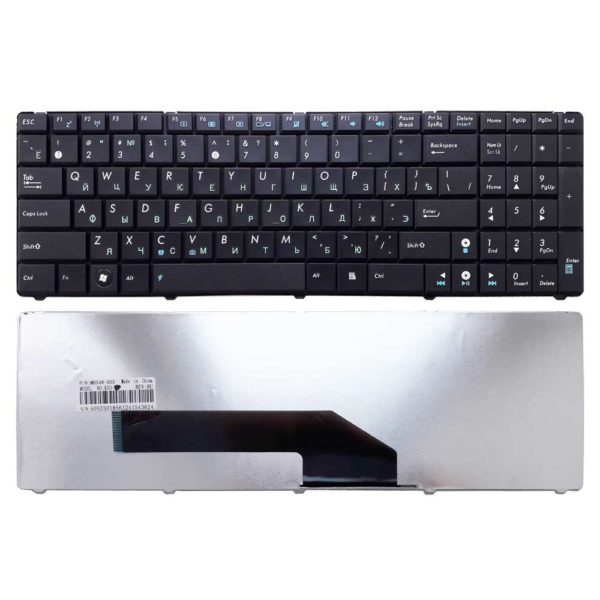 Клавиатура для ноутбука ASUS K50, K51, K60, K61, K70, P50, N50, N51, F52, PRO66IC, X5, X70 (MB348-003, K50-US)