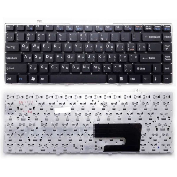 Клавиатура для ноутбука Sony Vaio VGN-FW, VGNFW Black Чёрная, без рамки (OEM)