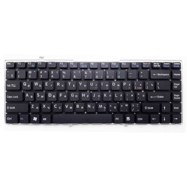Клавиатура для ноутбука Sony Vaio VGN-FW, VGNFW Black Чёрная, без рамки (OEM)
