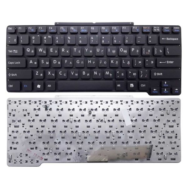 Клавиатура для ноутбука Sony Vaio VGN-SR, VGNSR Black Чёрная, без рамки (OEM)