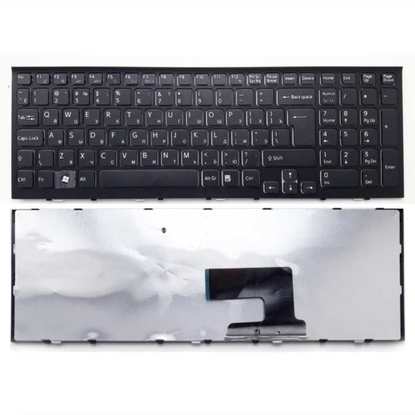 Клавиатура для ноутбука Sony Vaio VPC-EE, VPCEE, VPCEE2E1R, VPCEE3E1R, VPCEE4M1R, VPCEE4E1R Black Чёрная (V116646AB)