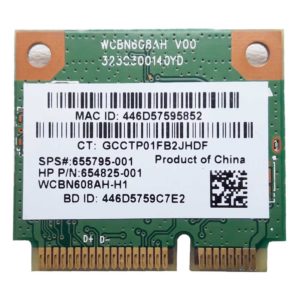 Модуль Wi-Fi + Bluetooth BT 4.0 Mini PCI-E Atheros AR5B225 802.11b/g/n (655795-001, 654825-001, WCBN608AH-H1, ATH-AR5B225)