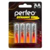 Батарея AA Perfeo R6/4BL Dynamic Zinc (4 штуки в блистере)