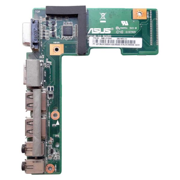 Плата 2xUSB, HDMI, VGA, Audio для ноутбуков Asus K52, A52, X52 серий (K52JR_IO_BOARD, 60-NXLD1000)