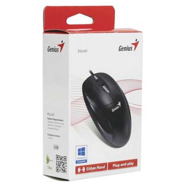 Мышь USB Genius XSсroll V3 Black Чёрная, G5 (31010233100)
