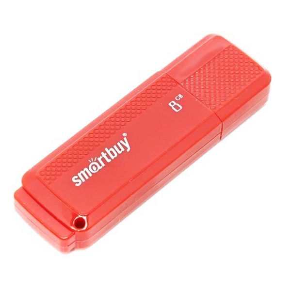 Флеш-накопитель 8 ГБ USB 2.0 SmartBuy Dock Red Красный (SB8GBDK-R)