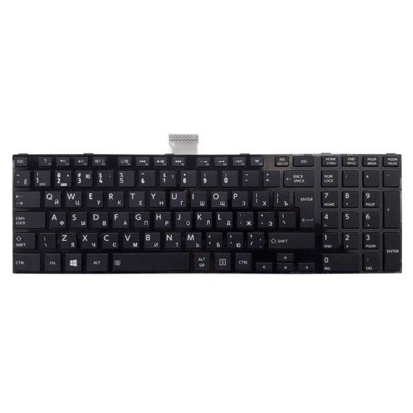 Клавиатура для ноутбука Toshiba Satellite S50, L50D-A, L70-A, S50-A, S50D-A, S70-A, S70D-A, S70T-A, S75-A, S75D-A, S75T-A с рамкой, Black Черная (0KN0-C31N511, V138162AK1)