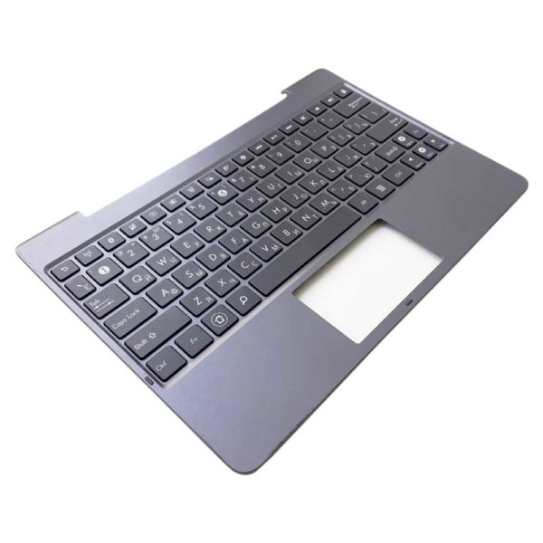 Верхняя часть корпуса с клавиатурой для ноутбука Asus TF701 без тачпада, Silver Серебристая (13NM-0RA0501, 13NK00C1AP1401, MP-13J23SU-5282, 0KNK0-C103RU, 0KNM-0R2RU)