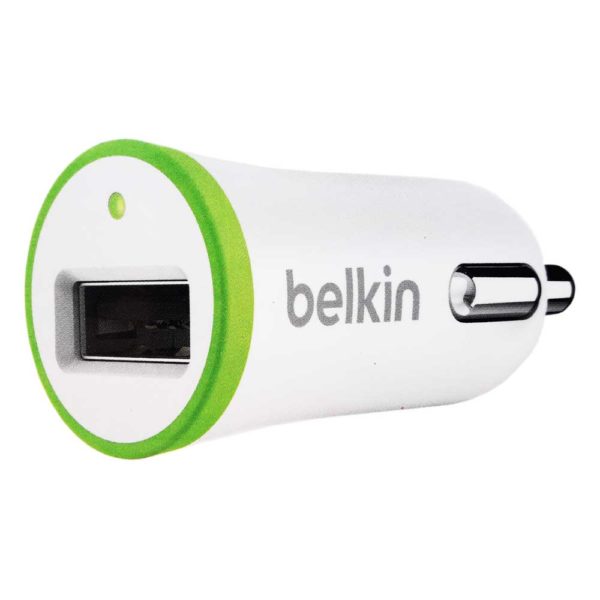 Автомобильное зарядное устройство "Belkin" с USB выходом 2.1A White Белое, коробка (F8J051qeWHT)