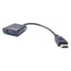 Конвертер, переходник HDMI - VGA, D-SUB, Up to 1080p, 15 см, Black Черный (Cablexpert A-HDMI-VGA-04)