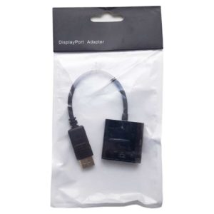 Конвертер, переходник, адаптер DisplayPort – VGA, D-SUB Up to 1080p 15 см, Black Черный (OEM)