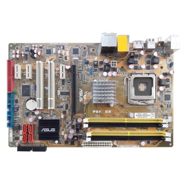 Материнская плата Asus P5K SE Intel P35, 1xLGA775, 4xDDR2 DIMM, 1xPCI-E x16, 3xPCI-E x1, 4xSATA, 1xIDE, FDD, встроенный звук: HDA, 7.1, Ethernet: 10/100 Мбит/с, форм-фактор ATX (P5K SE GREEN) Б/У