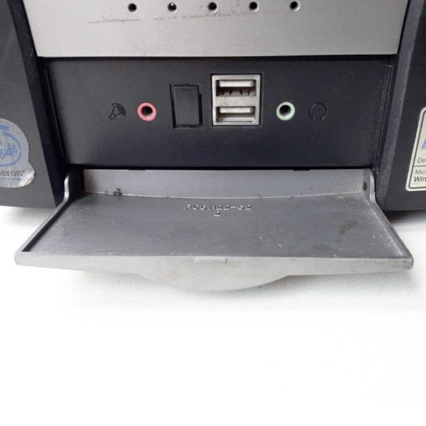 Корпус DEPO Ego Black/Silver Черно-серебристый, mATX (без блока питания) + дисковод FDD 3.5" + панель USB и AUDIO в нижней части корпуса