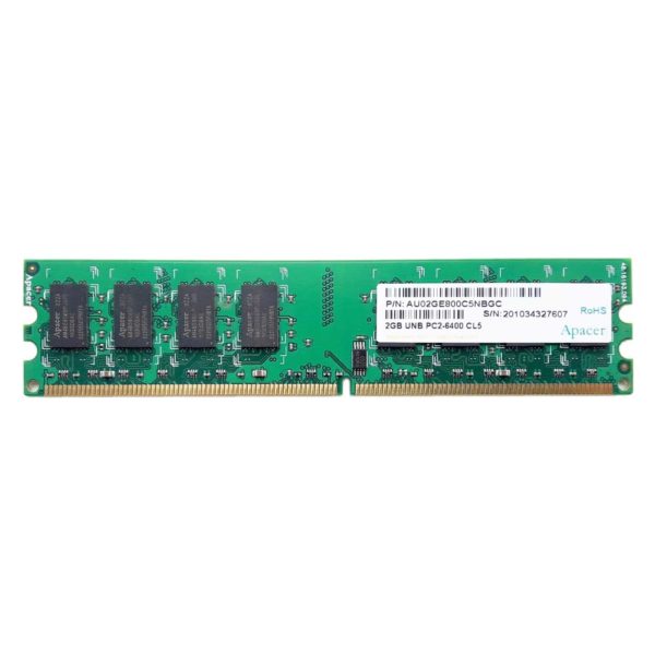 Модуль памяти DDR2 2 ГБ PC2-6400 800 Mhz Apacer (AU02GE800C5NBGC)