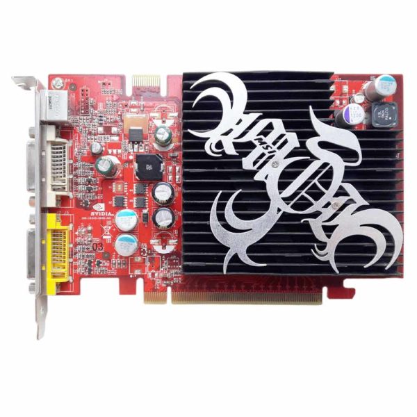 Видеокарта MSI PCI-E 256 МБ Geforce 7600GS 128-bit, DDR2, 2xDVI, SVHS (NX7600GS-T2D256EH) Б/У