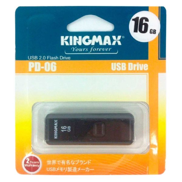 Флеш-накопитель 16 ГБ USB 2.0 Kingmax PD-06 Black Черный