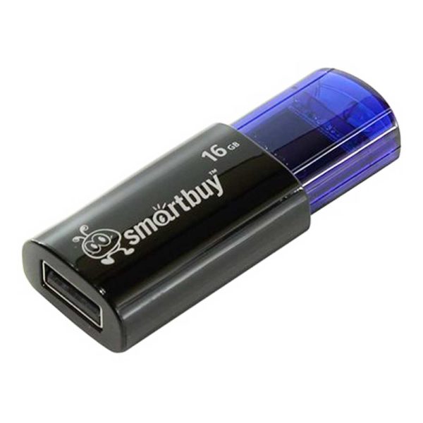 Флеш-накопитель 16 ГБ USB 2.0 SmartBuy Click Blue Синий