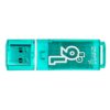 Флеш-накопитель 16 ГБ USB 2.0 SmartBuy Glossy series Green Зеленый