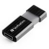 Флеш-накопитель 16 ГБ USB 2.0 VERBATIM PinStripe Black Черный