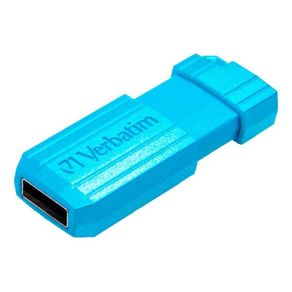 Флеш-накопитель 16 ГБ USB 2.0 VERBATIM PinStripe Blue Голубой