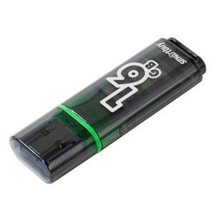 Флеш-накопитель 16 ГБ USB 3.0 SmartBuy Glossy series Dark Grey Серый (SB16GBGS-DG)