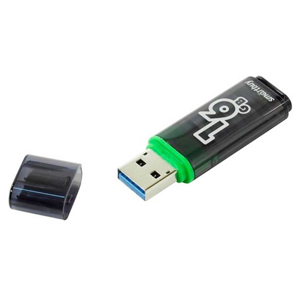 Флеш-накопитель 16 ГБ USB 3.0 SmartBuy Glossy series Dark Grey Серый (SB16GBGS-DG)