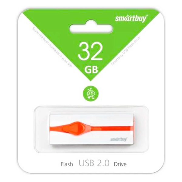 Флеш-накопитель 32 ГБ USB 2.0 SmartBuy Comet White Белый (SB32GBCMT-W)