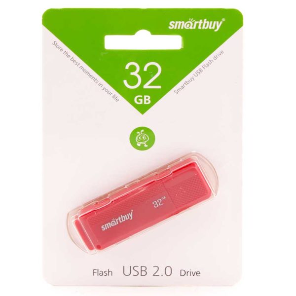 Флеш-накопитель 32 ГБ USB 2.0 SmartBuy Dock Red Красный (SB32GBDK-R)