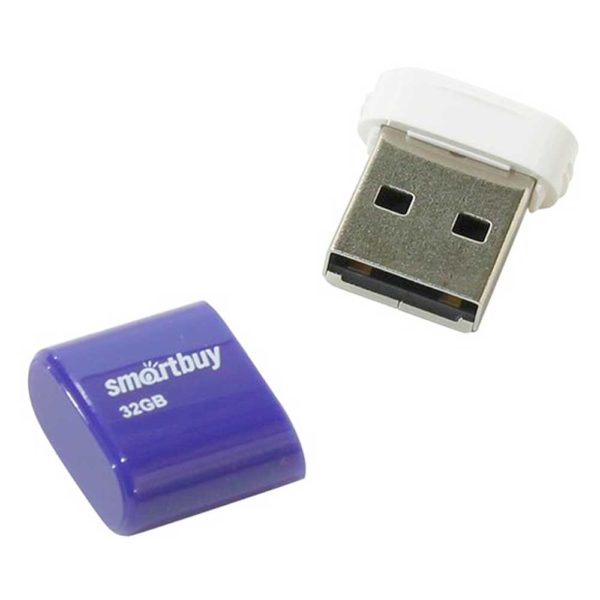 Флеш-накопитель 32 ГБ USB 2.0 SmartBuy LARA Blue Голубой (SB32GBLARA-B)