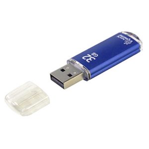 Флеш-накопитель 32 ГБ USB 2.0 SmartBuy V-Cut Blue Голубой