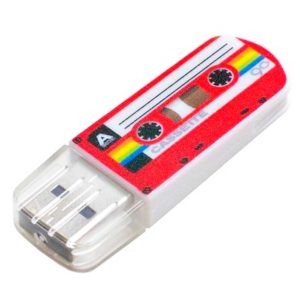 Флеш-накопитель 32 ГБ USB 2.0 VERBATIM Mini Cassette Edition Red Красный