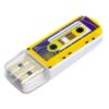Флеш-накопитель 32 ГБ USB 2.0 VERBATIM Mini Cassette Edition Yellow Желтый