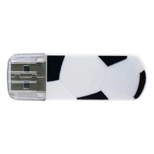 Флеш-накопитель 8 ГБ USB 2.0 Verbatim Mini Graffiti Edition Football