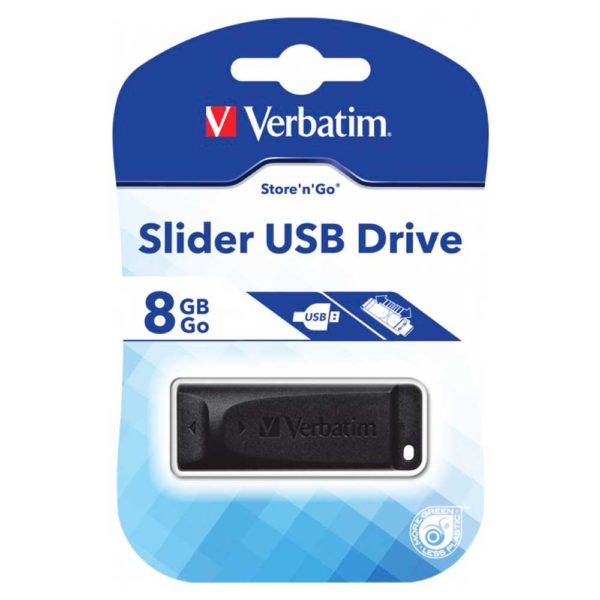 Флеш-накопитель 8 ГБ USB 2.0 Verbatim Store N GO Slider