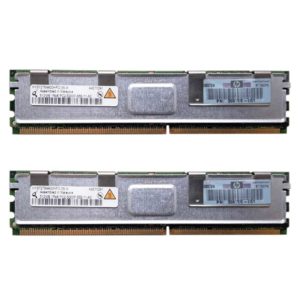Модуль памяти DDR2 1 ГБ (512 МБ x 2) PC2-5300F 667 Mhz HP (398705-051, HYS72T64400HFD-3S-A)