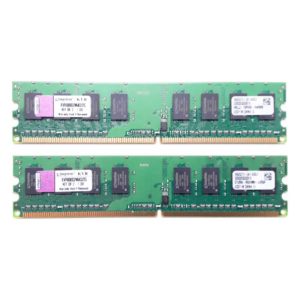 Модуль памяти DDR2 2 ГБ (1 ГБ x 2) PC2-6400 800 Mhz DIMM Kit Kingson (KVR800D2N6K2/2G)