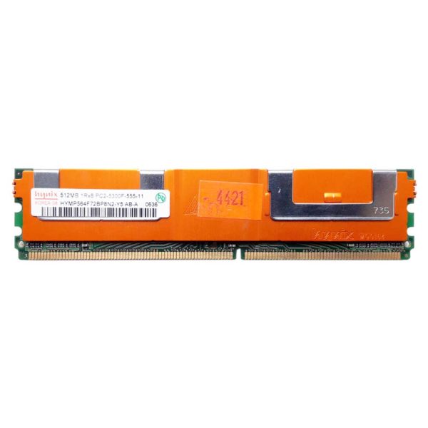 Модуль памяти DDR2 512 МБ PC2-5300F 667 Mhz HUNIX HP (398705-051, HYMP564F72BP8N2-Y5)