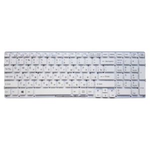 Клавиатура для ноутбука Sony Vaio VPC-EB, VPCEB, PCG-71211V без рамки, White Белая (90.4MP07.S0, V111678B US, V111678A-US)