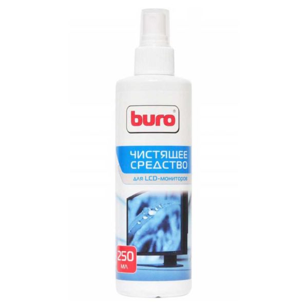Баллон-спрей BURO для чистки LCD, LED, TFT-мониторов, КПК 250 мл (BU-Slcd)