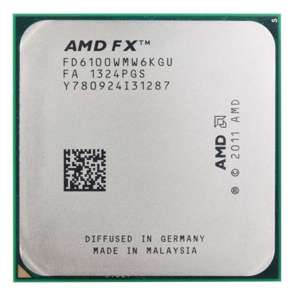 Процессор AMD FX-6100 AM3+, 6x3300 МГц, L2 - 6 Мб, L3 - 8 Мб, 2xDDR3-1866 МГц,OEM (FD6100WMW6KGU)