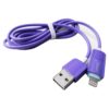 Кабель USB 2.0 A (M) Micro-B & Apple Lightning (M) PNGXE, TPE, 2000 mA 1 метр, Purple Пурпурный (AD-207)